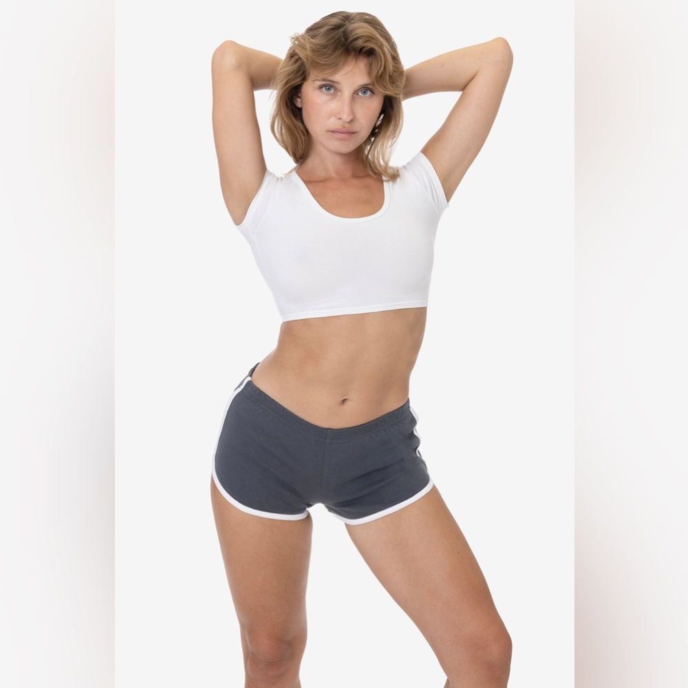 Los Angeles Apparel INTERLOCK RUNNING SHORTS
Gray Athletic Shorts Size Small